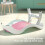 Foldable Pink TPE Baby Bath Support with Ergonomic Round Hole, Safe PP 6