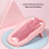 Foldable Pink Ergonomic Baby Bath Support with Heart-Shaped Pattern 4