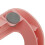 Foldable Pink Ergonomic Baby Bath Support with Heart-Shaped Pattern 8