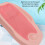 Foldable Pink Ergonomic Baby Bath Support with Heart-Shaped Pattern 6
