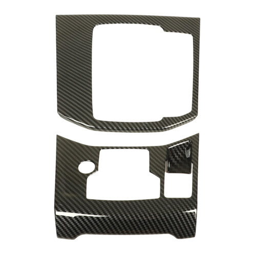 2 Stück Carbonfaser-Muster Schaltpanel-Abdeckung für CX-5