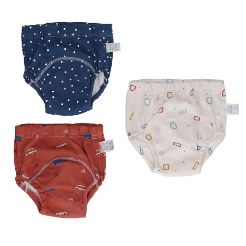 3PCS Baby Breathable Training Pants Reusable 6-Layer Gauze Urinary Cover 1