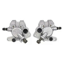 Front Right Left Brake Caliper with Pads for Yamaha Banshee 350 Grizzly 350 400 450 Big Bear 250 350 450 Blaster 200