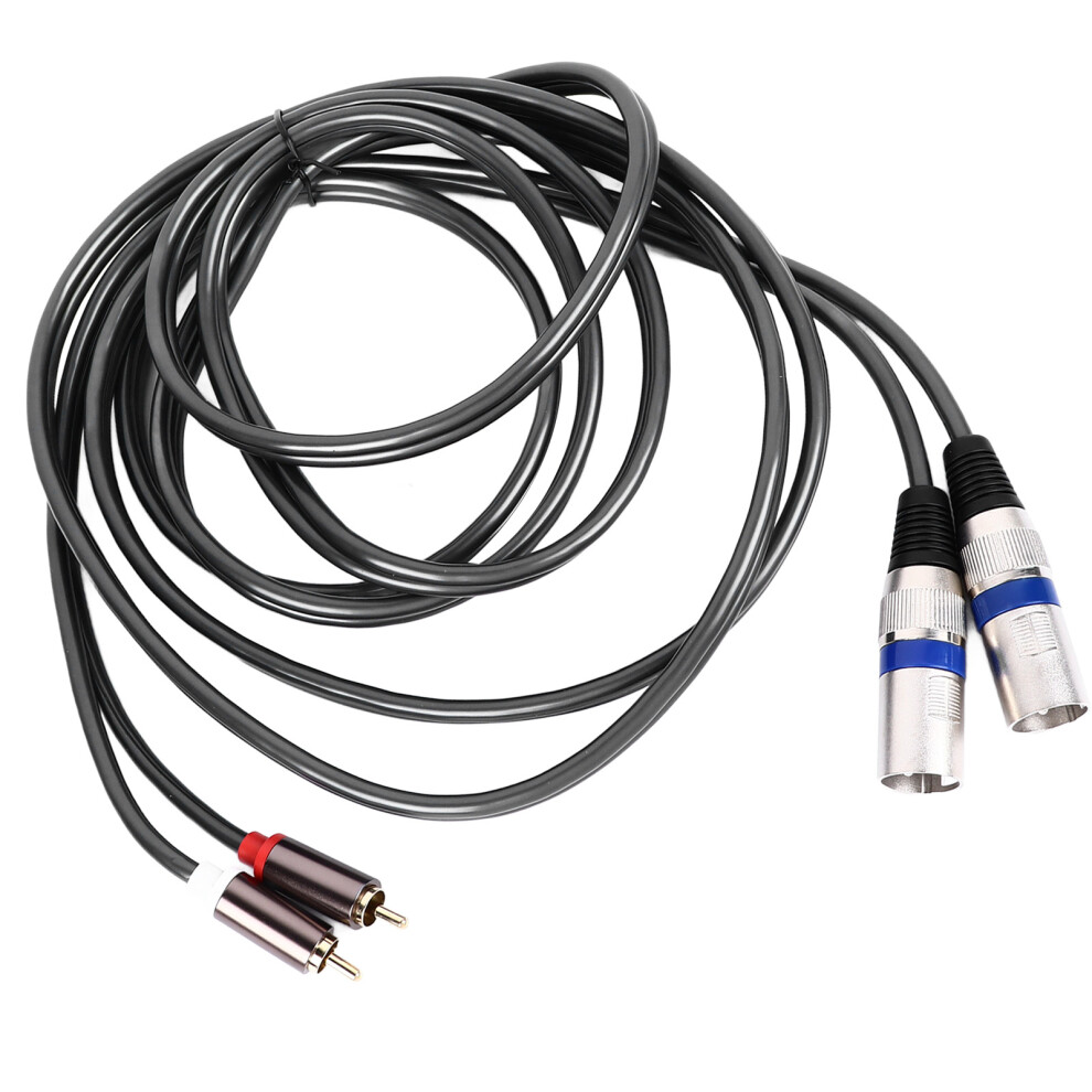 2 Rca To 2 Xlr Audio Cable 3M Pvc Copper For Home Theatre Connection 3131338371580