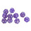 40 Stück Polyedrische Würfel, 12-seitig, lila Set 12