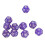 40 Stück Polyedrische Würfel, 12-seitig, lila Set 3