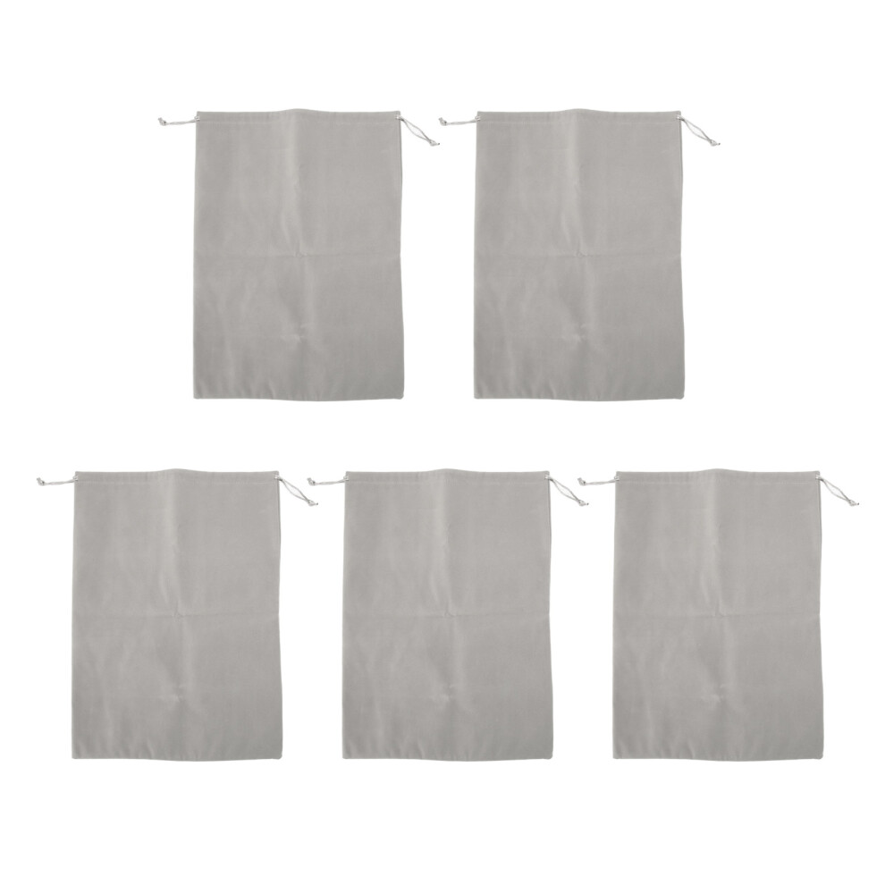 Set Of 5 11.8X15.7in Headphone Storage Bags With Double Drawstring Design 9391338375443