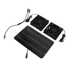 Solar Lüfter-Kit wasserdicht 10W 12V für Hühnerstall Gewächshaus Schuppen Kühlung