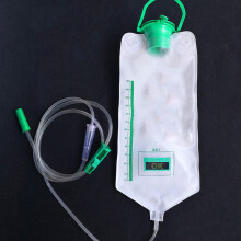 Wiederverwendbares Enema-Beutel-Kit mit großem Fassungsvermögen für die häusliche Darmreinigung – 1200 ml mit 10 Tubenköpfen
