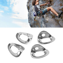 4er Pack Kletterhaken Edelstahl, verschleißfest, hohe Tragfähigkeit, Kletterankernhaken mit Bolzen