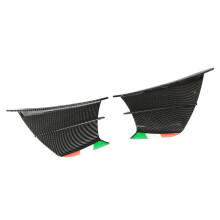 Seitenflügel für NINJA 400 250 Z900 Z1000 glänzende Carbonfaser-Optik