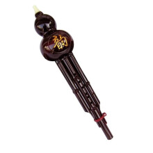 Hulusi Chinese Traditional Handcrafted Wind Instrument With Leather Case C-Key