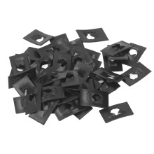 50 Stück Kohlenstoffstahl-Platten-Feder-Muttern M4 Reed Clip