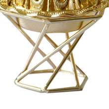 Gold Räuchergefäß Exquisiter Rostschutz aus Metall Vintage Räuchergefäß für Wohnraumdekoration Schlafzimmer