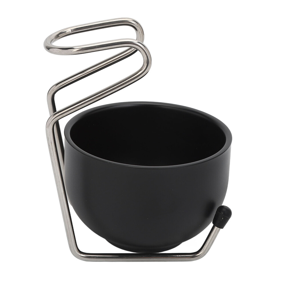 Men Beard Care Soap Set with Metal Bowl & Mustache Stand