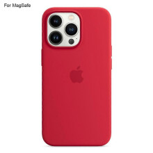 (Red,Multicolor)M7o For iPhone 14 Pro Case Compatible with MagSafe Liquid Silicone b9v Phone Back Cover [Induction P