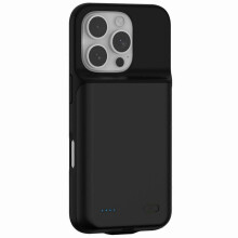 (Black, Multicolor) For iPhone 16 Pro Max Charging Back Case 7000mAh Power Bank Phone Backup Battery Pack - Black