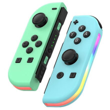 (Green Baby Blue, Multicolor) n8s JOY-02 1 Pair Wireless Controller for Nintendo Switch Game Console d6m Bluetooth Game Handle wit