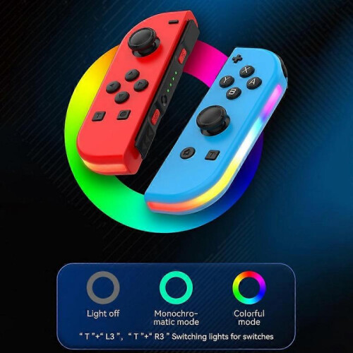(Green Baby Blue, Multicolor) n8s JOY-02 1 Pair Wireless Controller for Nintendo Switch Game Console d6m Bluetooth Game Handle wit 2