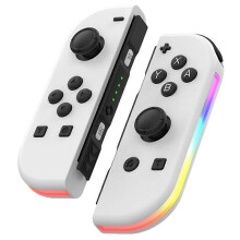 (White White, Multicolor) n8s JOY-02 1 Pair Wireless Controller for Nintendo Switch Game Console d6m Bluetooth Game Handle wit