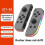 (Grey Grey, Multicolor) n8s JOY-02 1 Pair Wireless Controller for Nintendo Switch Game Console d6m Bluetooth Game Handle wit 2