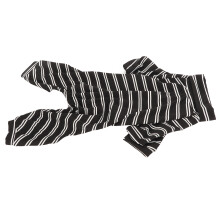 Klassische leichte Hundepyjamas Schwarz-Weiß-Streifen Größe M