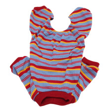 Gestreifte 4-Bein-Bodysuit-Pyjama - Größe S - Polyester