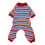 Gestreifte 4-Bein-Bodysuit-Pyjama - Größe S - Polyester 2