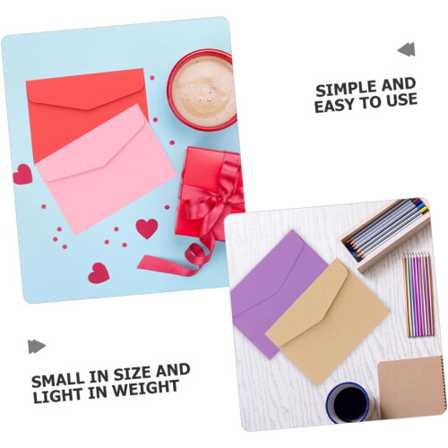 Multicolor Stamp Envelopes 100 Pack For Stamp Storage Decorative Budgeting Envelopes 1