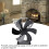 6-Blade Heat-Powered Desktop Stove Fan Black 787g 5