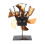 Vertical Stove Fan 6-Blade Aluminium Alloy Gold 12