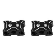 2 Stück RC Auto Kabelmanager – Exquisites Aluminiumlegierung, leichtes RC-Kabelklemme für Motor, Batterie, Steuerung, Schwarz