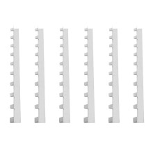 Beehive Frame Strips, Metal Beehive Frame Spacers, Durable Metal Frame Strips, 6-Piece Beekeeping Tool