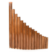 Bamboo Pan Flute With 15 Pipes In G Key Left-Handed Beginner Instrument