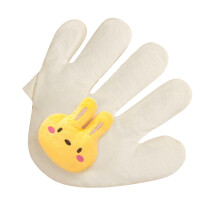Baby Soothing Palm Pillow, Cassia Seed, Soft Cotton, Night Bunny Left Palm