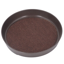 Kleines rundes Teetablett aus Legierung, Ø 13 cm  2 cm, zum Servieren.