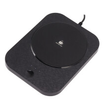Becherwärmer 3-Gang Elektrischer Tassenwärmer Automatisches Ausschalten Schnellheizung USB Milch Kaffee Getränkewärmer Platte Schwarz