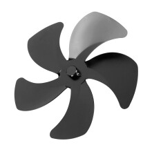 Aluminum Alloy 5-Blade Stove Fan Blade for Fireplace Black