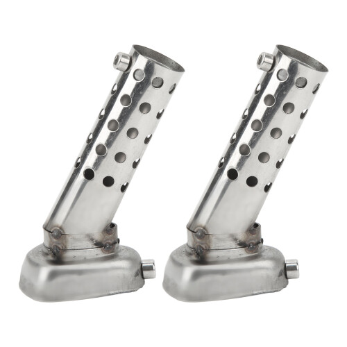2 Stück verzinktes Eisen-Schalldämpfer-Baffle 22-25 mm 1