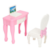 1:12 Maßstab Puppenhaus Laptop-Tisch und Stuhl 12 x 5 cm