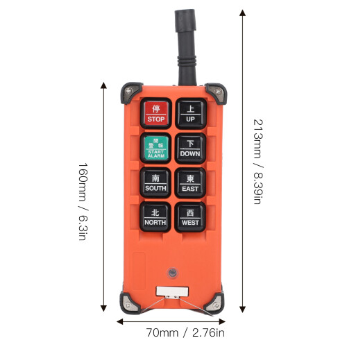 Industrial Remote Control F21 E1B TX for Crane & Dump Trailer 1