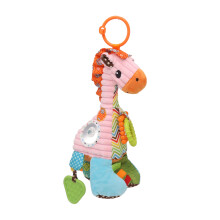 Plüsch-Säugling-Kinderwagen-Rassel-Glocke Giraffe 34,3 cm