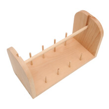 Garnhalter aus Buche mit 9 Spindeln, 26,5 cm 15 cm