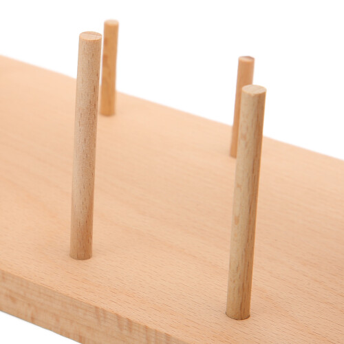 Garnhalter aus Buche mit 9 Spindeln, 26,5 cm  15 cm 2