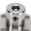 5 Stück 4-mm-Stahl-Flanschkupplung, Silber 6