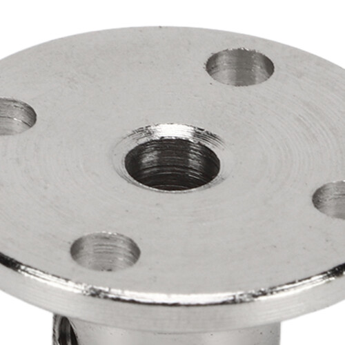 5 Stück 4-mm-Stahl-Flanschkupplung, Silber 2