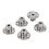 5 Stück 4-mm-Stahl-Flanschkupplung, Silber 1