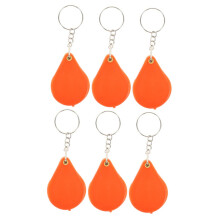 Mini Magnifying Glass Keychain Folding Magnifier, 6-Piece Set, Key Ring Loupe For Jewelry And Seniors