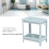 Nordic Blue 2-Tier Bathroom Floor Storage Shelf 4