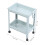 2 Tier Nordic Blue Plastic Bathroom Floor Shelf 2